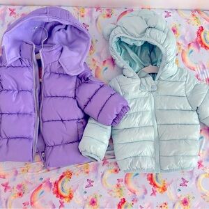 Baby Girl 12 month winter coats bundle of 2